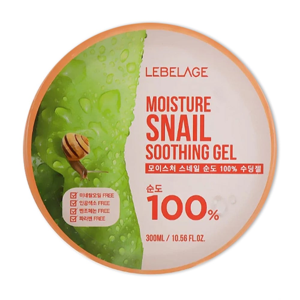 Універсальний гель для обличчя та тіла Lebelage Moisture Snail 100% Soothing Gel, 300 мл